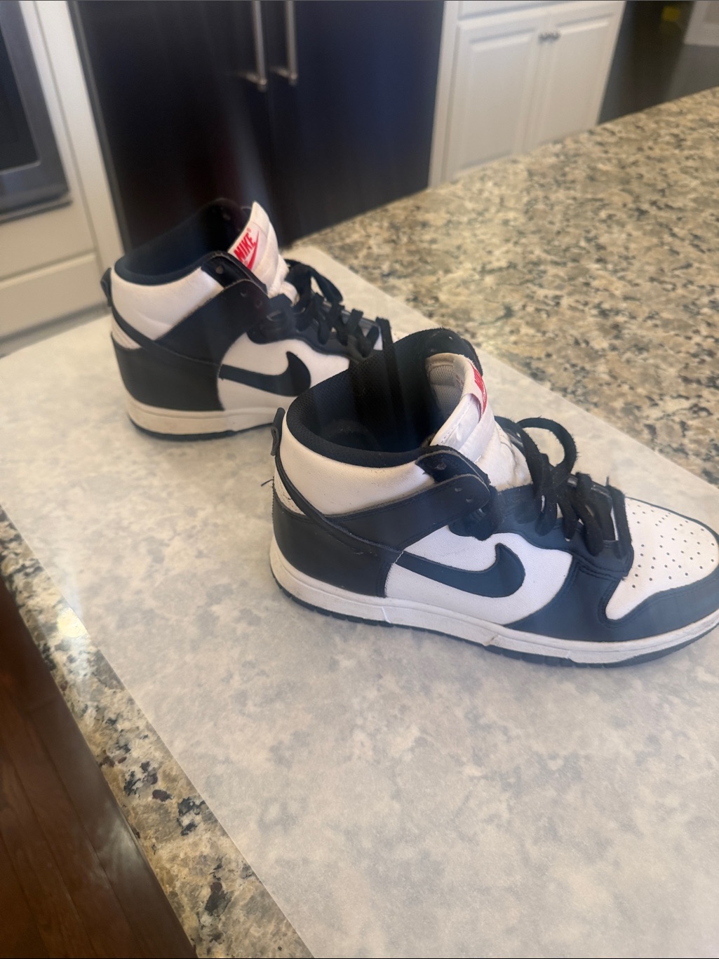 Nike Black And White Mid-Top Sneakers